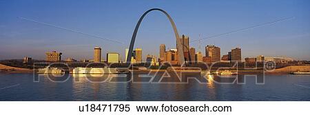 Stock Photography - This is the skyline at sunrise. Fotosearch