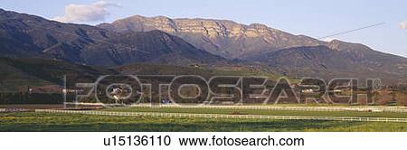 Topa Topa Bluffs overlooking ranches in Upper Ojai Valley, California View Large Photo Image Stock Image - Topa Topa Bluffs overlooking ranches in Upper Ojai Valley, California. Fotosearch