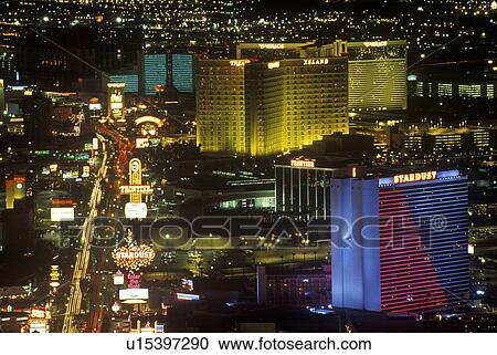 View of the strip at night View Large Photo Image Stock Image - View of the strip at night. Fotosearch