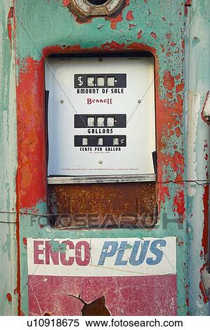 Vintage Gas Pump View Large Photo Image Stock Photography - Vintage Gas Pump. Fotosearch