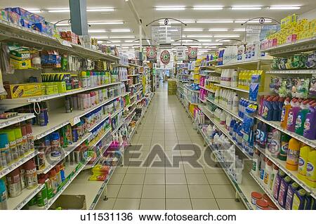 Well stocked grocery store View Large Photo Image Stock Photograph - Well stocked grocery store. Fotosearch