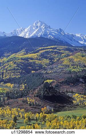 Picture - Wilson Peak in the Sneffels Mountain Range. Fotosearch