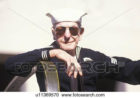 Stock Image - WWII Veteran. Fotosearch