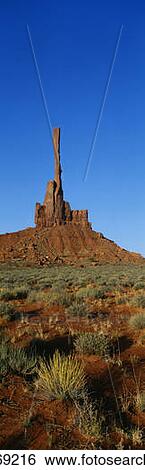 Stock Photograph - Yei Bi Chei & the Totem Pole, Monument Valley, Arizona. Fotosearch