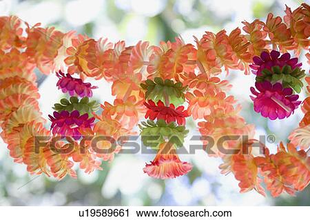 Close-up of a garland View Large Photo Image Stock Image - Close-up of a garland. Fotosearch