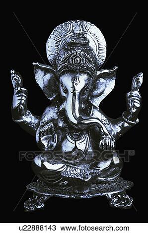 Close-up of a statue of God Ganesha View Large Photo Image Stock Image - Close-up of a statue of God Ganesha. Fotosearch