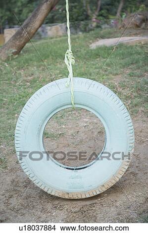 Close-up of a tire swing View Large Photo Image Picture - Close-up of a tire swing. Fotosearch