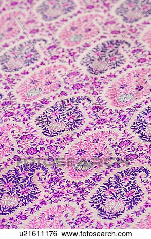 Stock Photograph - Close-up of embroidery on a fabric. Fotosearch