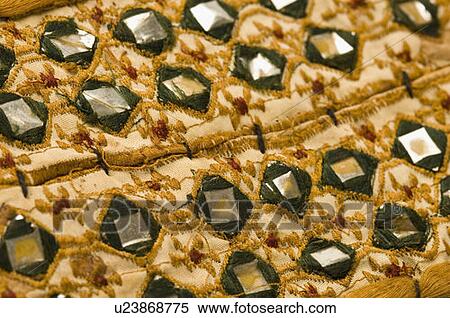 Stock Photography - Close-up of embroidery on a fabric. Fotosearch