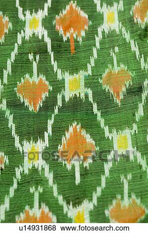 Stock Photo - Close-up of pattern on a fabric. Fotosearch
