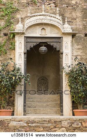 Entrance of a palace, Neemrana Fort, Neemrana, Alwar, Rajasthan, India View Large Photo Image Picture - Entrance of a palace, Neemrana Fort, Neemrana, Alwar, Rajasthan, India. Fotosearch