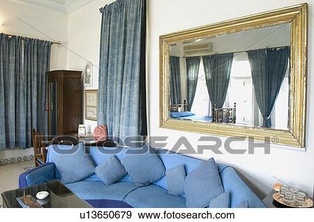 Interiors of a living room View Large Photo Image Stock Photo - Interiors of a living room. Fotosearch