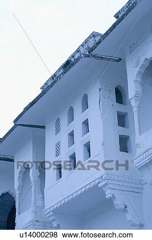 Stock Photo - Low angle view of a building, Pushkar, Rajasthan, India. Fotosearch