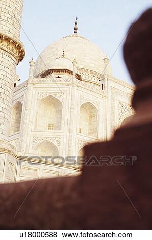 Low angle view of a mausoleum, Taj Mahal, Agra, Uttar Pradesh, India View Large Photo Image Stock Photo - Low angle view of a mausoleum, Taj Mahal, Agra, Uttar Pradesh, India. Fotosearch