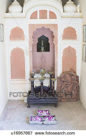 Oil lamps in front of an altar View Large Photo Image Stock Photo - Oil lamps in front of an altar. Fotosearch