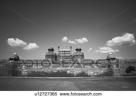 Panoramic view of a fort, Red Fort, New Delhi, India View Large Photo Image Stock Photography - Panoramic view of a fort, Red Fort, New Delhi, India. Fotosearch