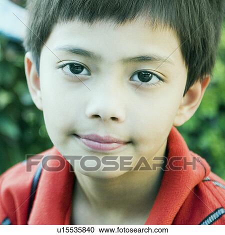 Stock Image - Portrait of a boy. Fotosearch