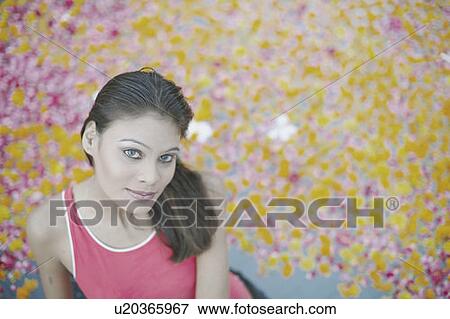 Stock Photo - Portrait of a young woman. Fotosearch