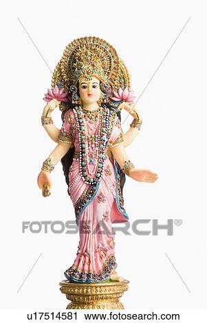 Stock Image - Statue of Goddess Laxmi. Fotosearch