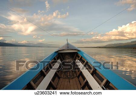 Stock Image - Bow of row boat. Fotosearch
