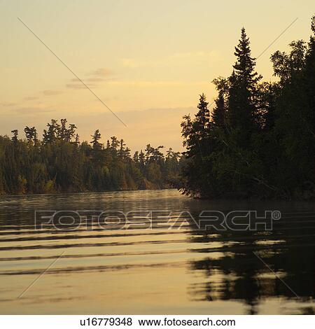 Stock Photo - Lake of the woods - Ontario, Canada. Fotosearch
