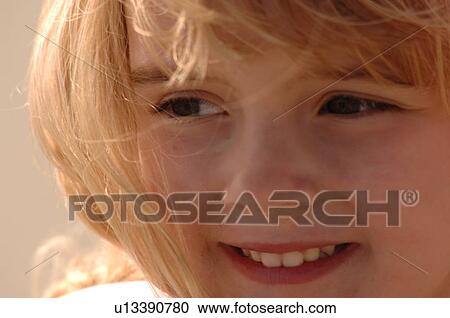 Close up of young girls face View Large Photo Image Stock Image - Close up of young girls face. Fotosearch