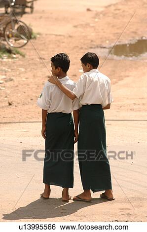 Two young Burmese boys View Large Photo Image Stock Photograph - Two young Burmese boys. Fotosearch