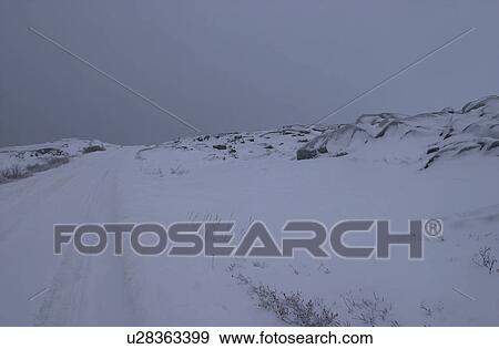 Stock Photo - Snow Covered Path. Fotosearch