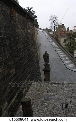 Steep inclined road in Prague View Large Photo Image Stock Image - Steep inclined road in Prague. Fotosearch