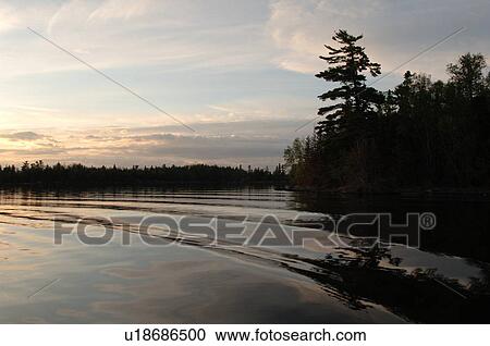 Lake of the Woods at twilight View Large Photo Image Stock Image - Lake of the Woods at twilight. Fotosearch