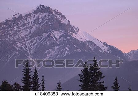 Sunrise - Banff, Alberta, Canada View Large Photo Image Stock Image - Sunrise - Banff, Alberta, Canada. Fotosearch