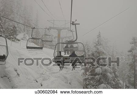 Ski Lift View Large Photo Image Picture - Ski Lift. Fotosearch