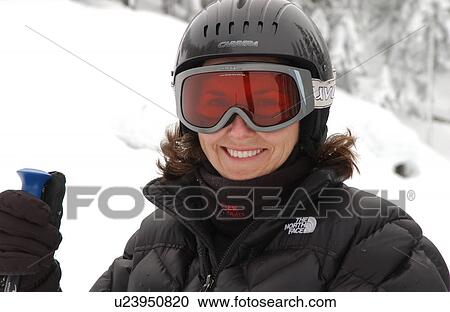 Woman in Ski Gear View Large Photo Image Stock Image - Woman in Ski Gear. Fotosearch