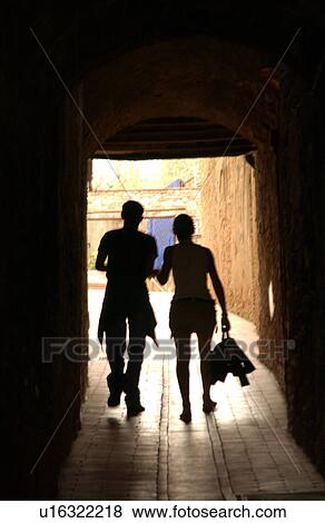 Stock Photo - Couple Walking Away. Fotosearch