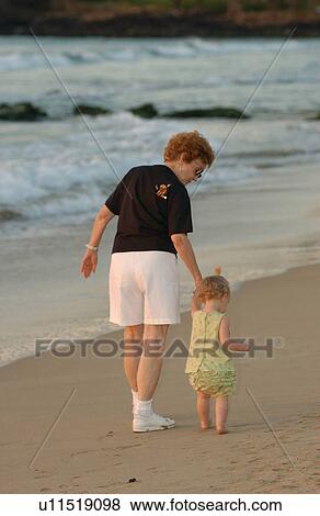 Stock Photo - Family on Beach. Fotosearch