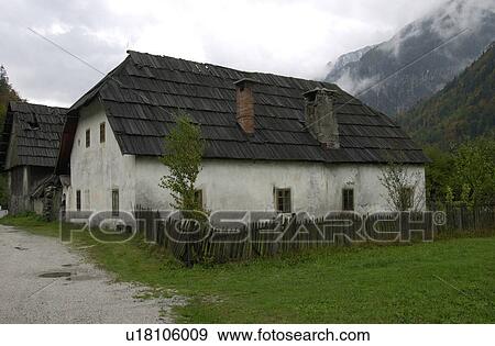 Stock Photo - Country home in Slovenia. Fotosearch