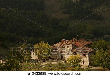 Villa - Tuscany, Italy View Large Photo Image Stock Photo - Villa - Tuscany, Italy. Fotosearch