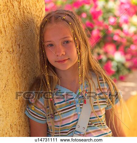 Close up of young girl View Large Photo Image Stock Image - Close up of young girl. Fotosearch