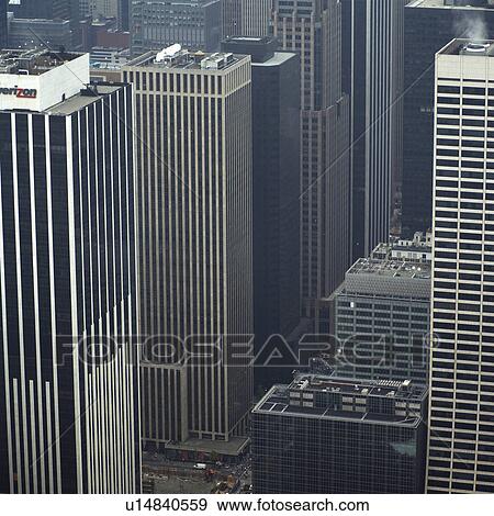 Aerial view from Empire State Building, New York City View Large Photo Image Stock Photo - Aerial view from Empire State Building, New York City. Fotosearch