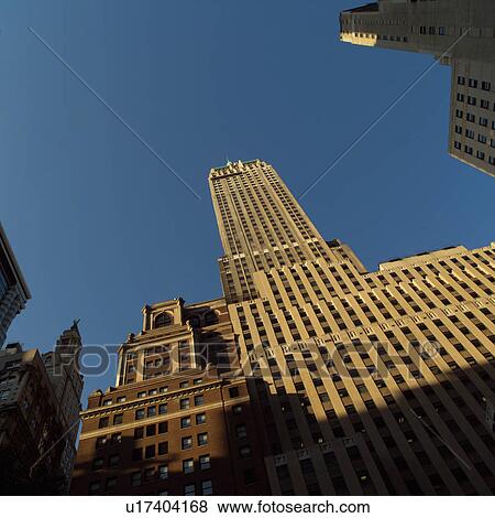 Stock Photo - Building in Financial District, New York City. Fotosearch