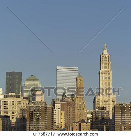 New York City Skyline View Large Photo Image Stock Photo - New York City Skyline. Fotosearch