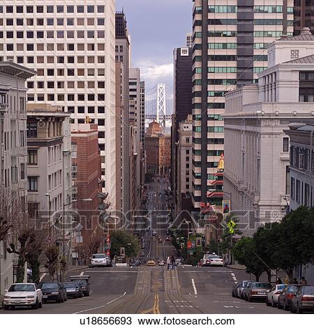 Stock Image - Street scene in San Francisco. Fotosearch