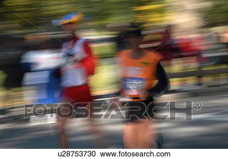 Stock Image - Marathon, New York City. Fotosearch