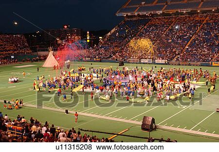 Stock Photo - North American Indigenous Games - 2002. Fotosearch