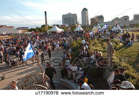 Stock Photo - North American Indigenous Games - 2002. Fotosearch