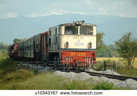 Train moving towards the camera View Large Photo Image Stock Photo - Train moving towards the camera. Fotosearch