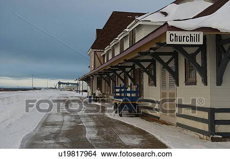 Picture - Train Station. Fotosearch