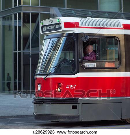 Trams City Center Toronto Ontario Canada View Large Photo Image Stock Image - Trams City Center Toronto Ontario Canada. Fotosearch