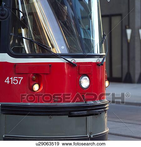 Trams City Center Toronto Ontario Canada View Large Photo Image Stock Photo - Trams City Center Toronto Ontario Canada. Fotosearch