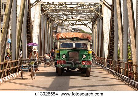 Truck on bridge View Large Photo Image Picture - Truck on bridge. Fotosearch